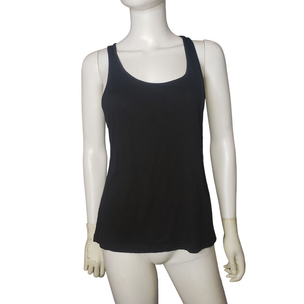 Walmart Black Racer Back Tank Top Womens Size Medium